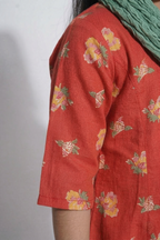 Red Kurta Pant Dupatta Set