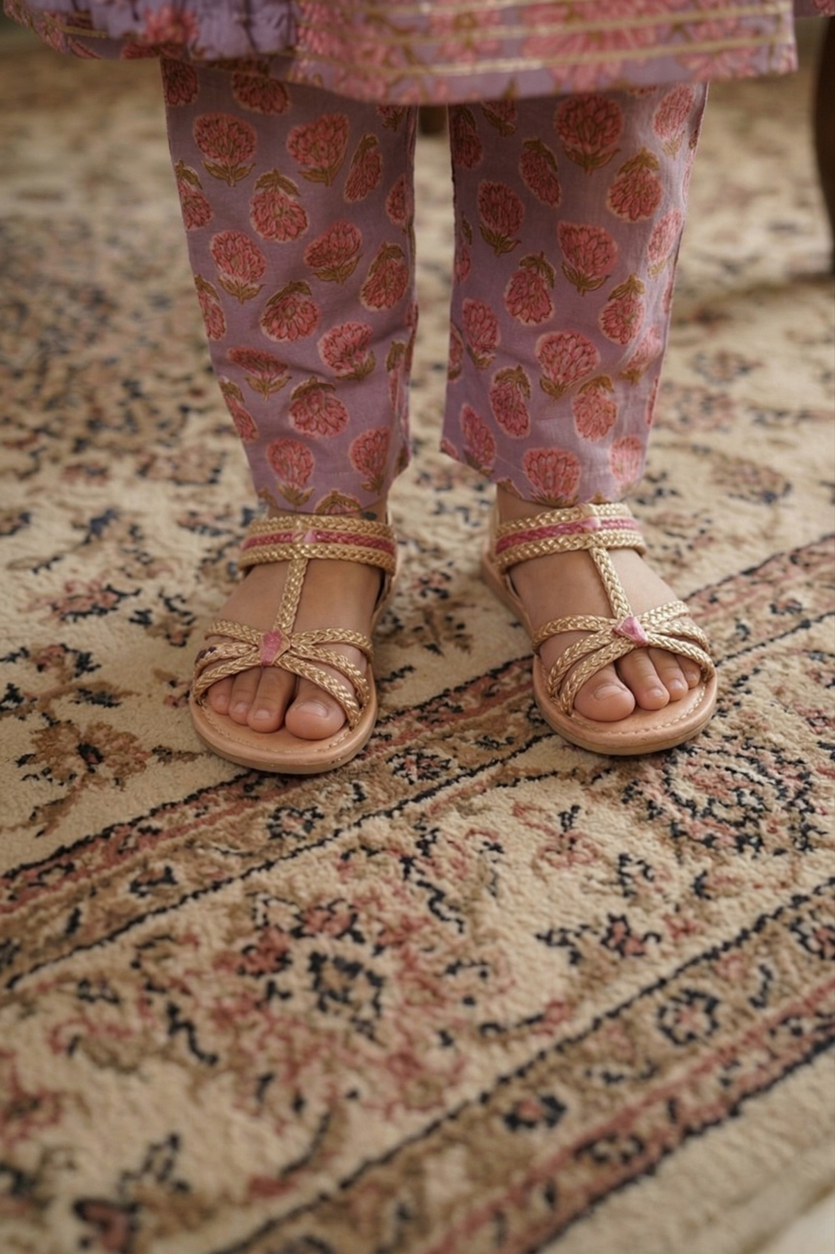Lavender Kurta Pant Dupatta Set