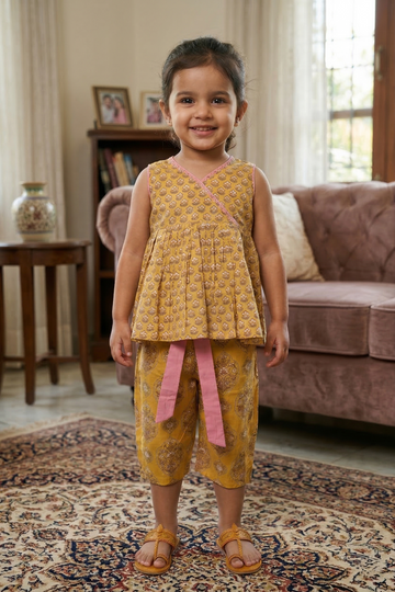 Mustard Yellow Top And Capri