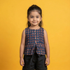 Navy Blue Top And Shorts Set