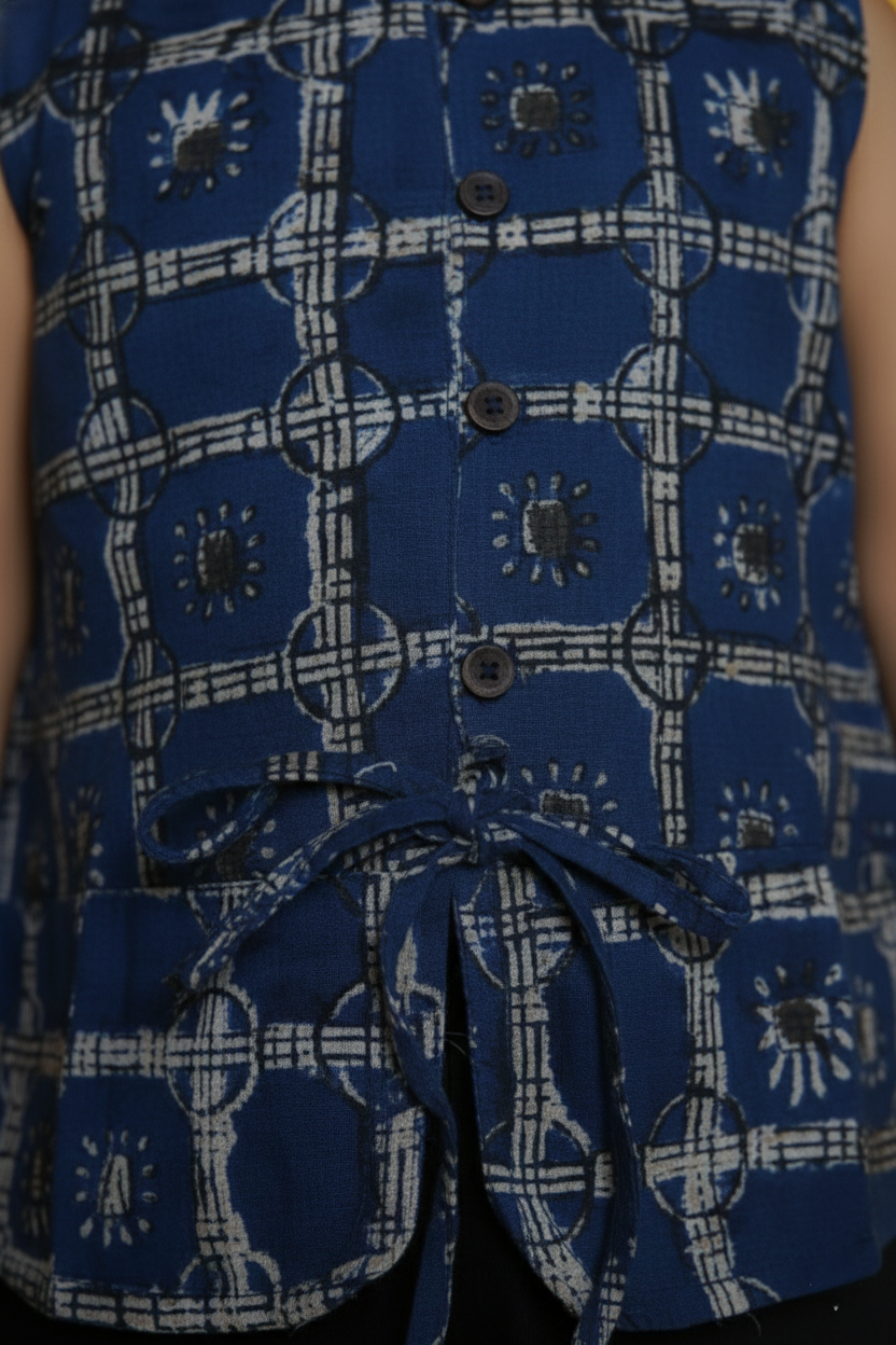 Indigo Blue Top And Shorts