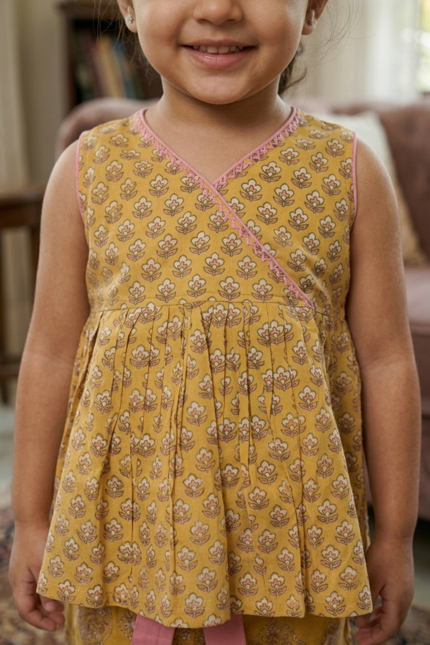 Mustard Yellow Top And Capri