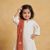 Ivory Kurta Churidar Dupatta