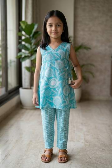 Aqua Blue Kurta Pant