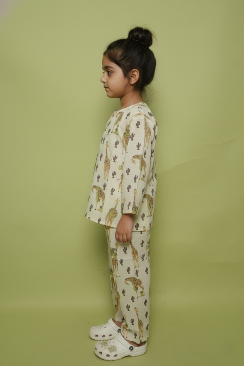 Cream Lounge Wear