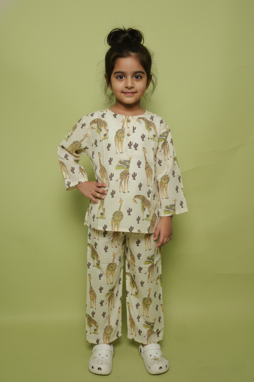 Cream Lounge Wear