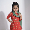 Red Kurta Pant Dupatta Set