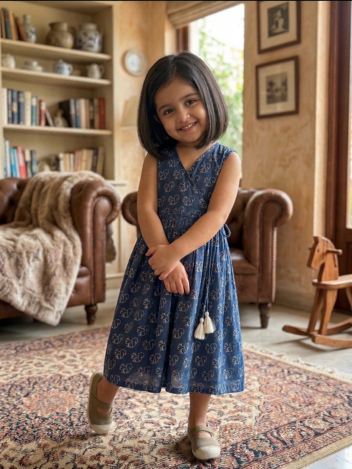 Navy Blue Frock