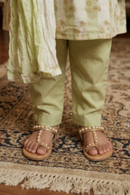 Pastel Green Kurta Pant Dupatta Set