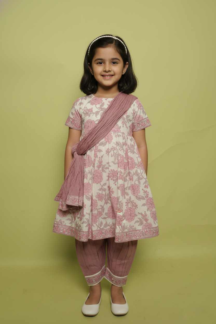 White Kurta Salwar Dupatta