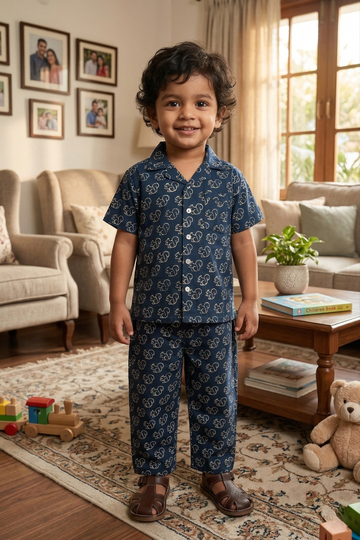 Deep Navy Blue Lounge Wear