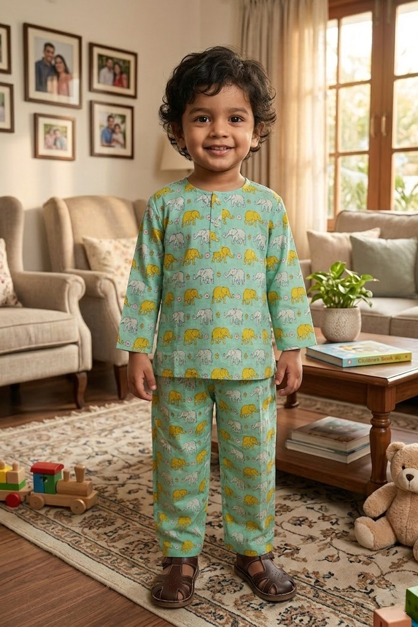 Aqua Green Lounge Wear