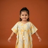 Mustard With Sage Green Kaftan