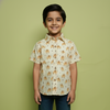 Light Cream Cotton Boy's Shirt