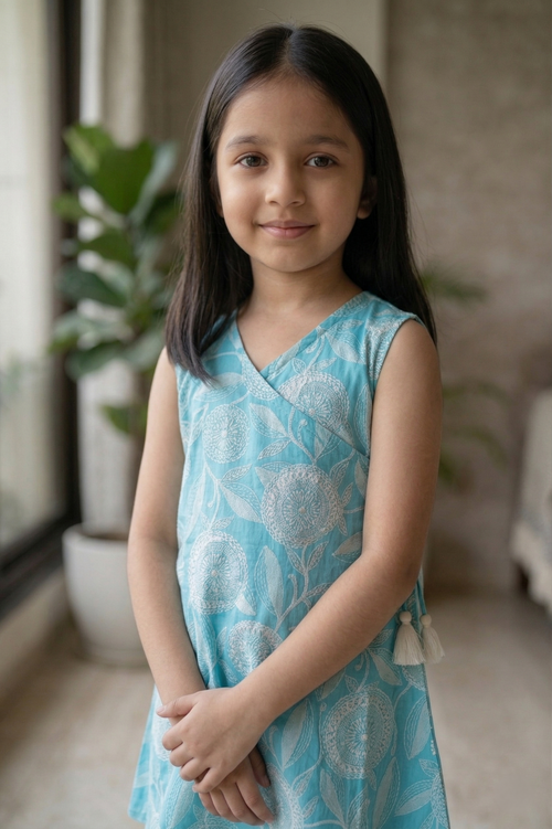 Aqua Blue Kurta Pant