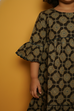 Coffee Brown Flared Frock