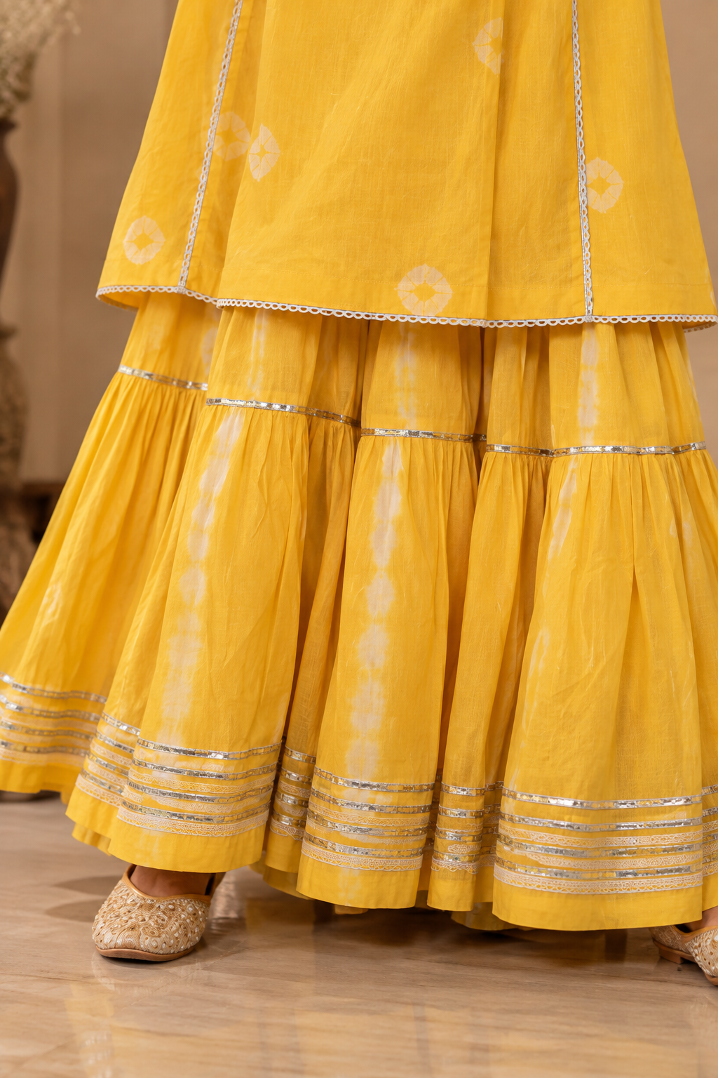 Yellow Laheriya Complete Suit set