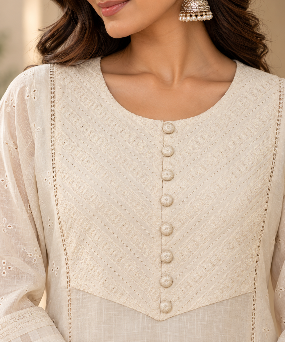 White Kurta Pant Set
