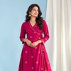 Razzmatazz Pink Cotton Kurta With Skirt