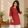 Red Chendari Kurti