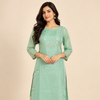 Pista Green Dupion Silk Kurta