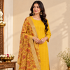 Yellow Chanderi Complete Suit Set