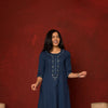 Yashika Blue Cotton Kurta