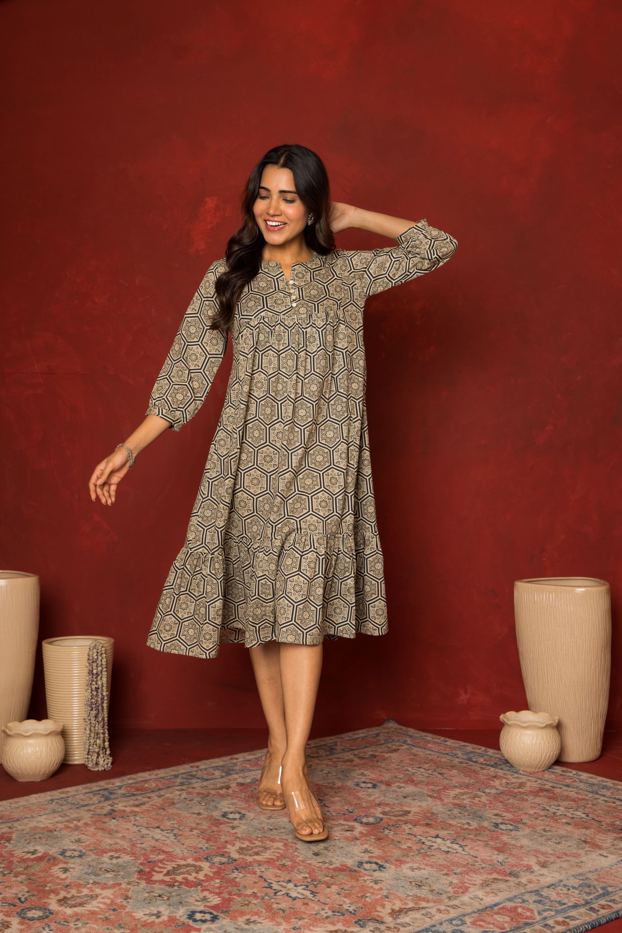 Cotton Gray Dress