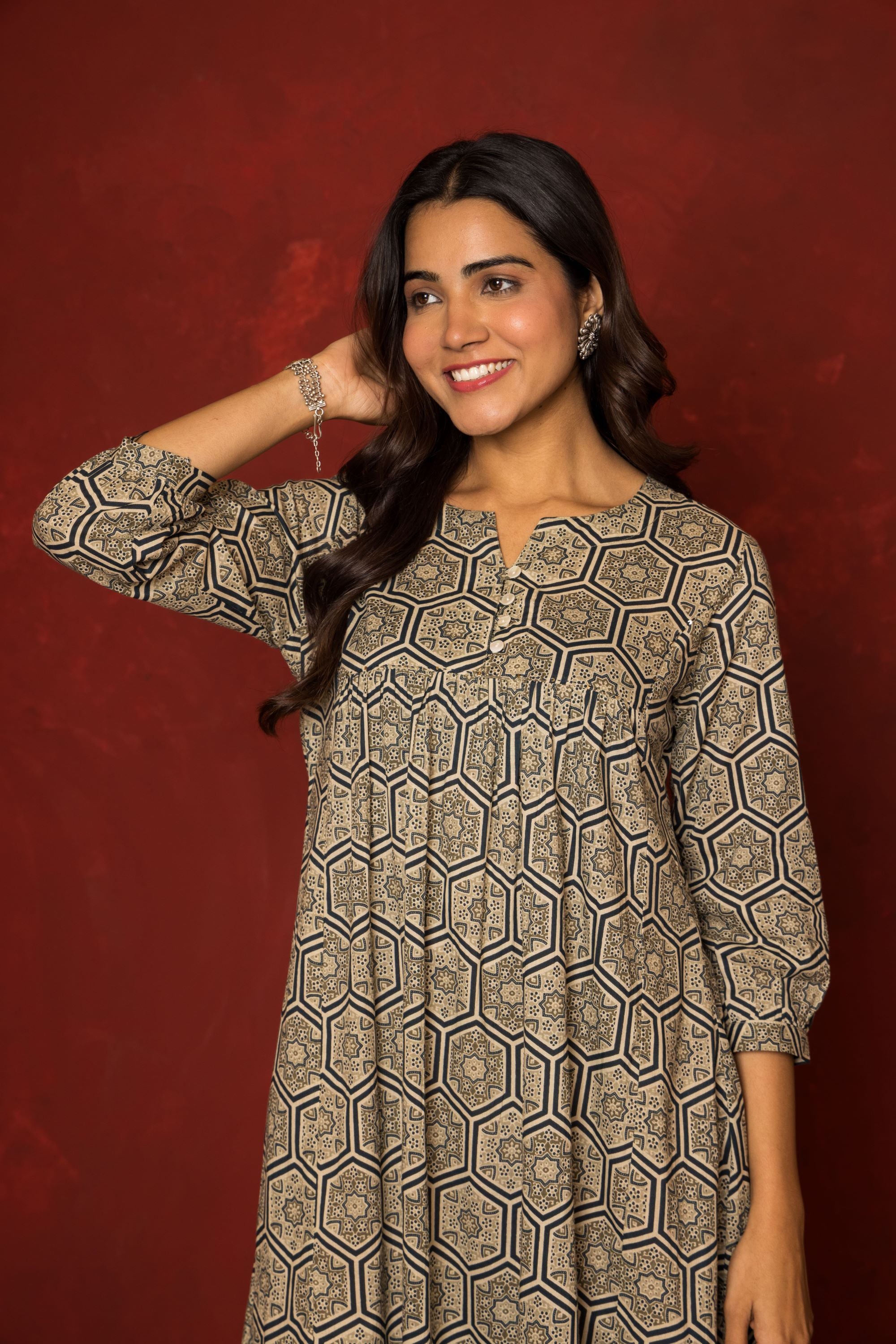 Cheshta Cotton One-Piece Dress
