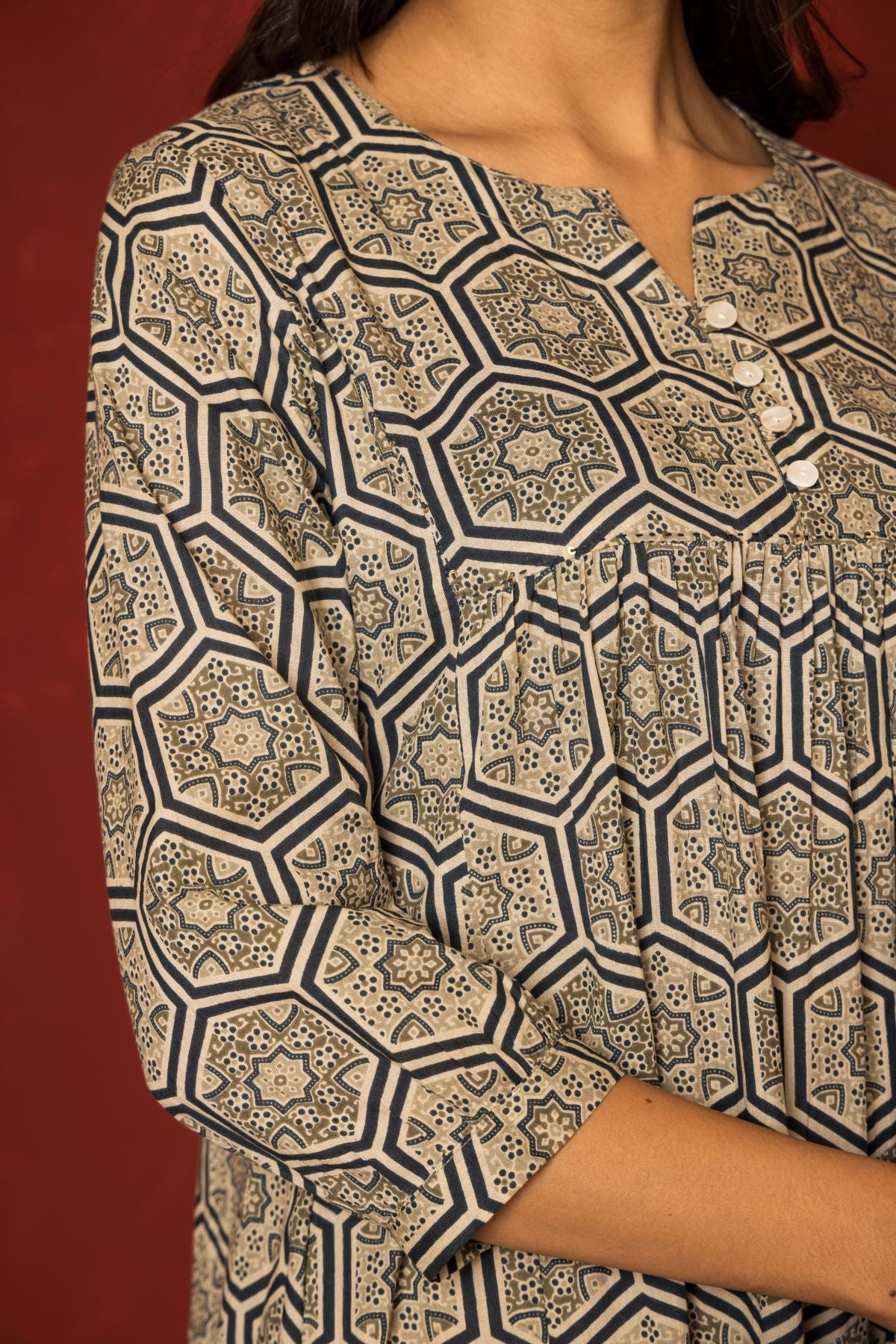 Cheshta Cotton One-Piece Dress