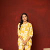 Yellow Cotton Co-Ord Set For Women's