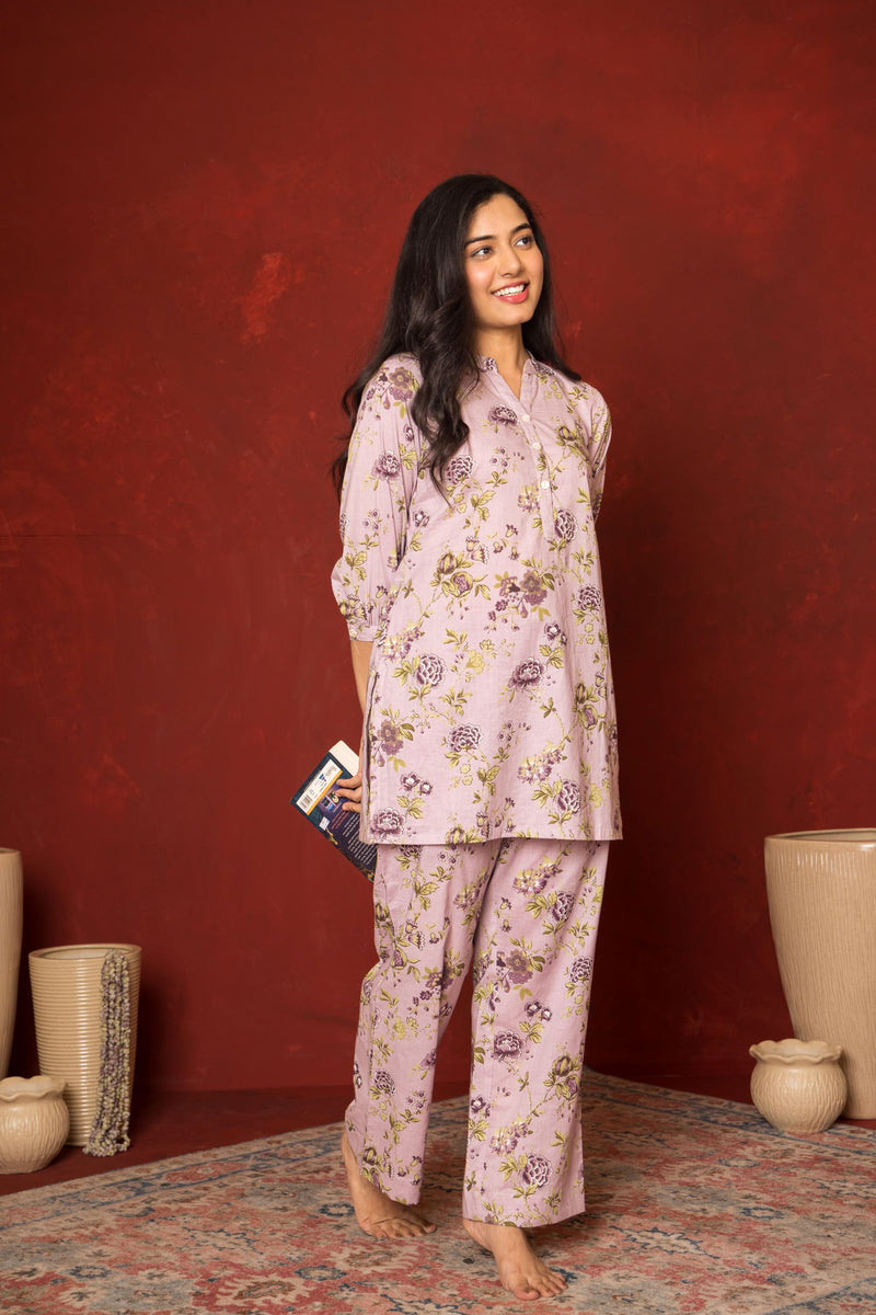 Maure Cotton Floral Lounge Wear For Women's