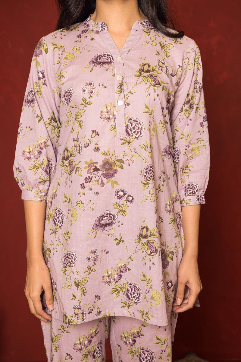 Maure Cotton Floral Lounge Wear For Women's