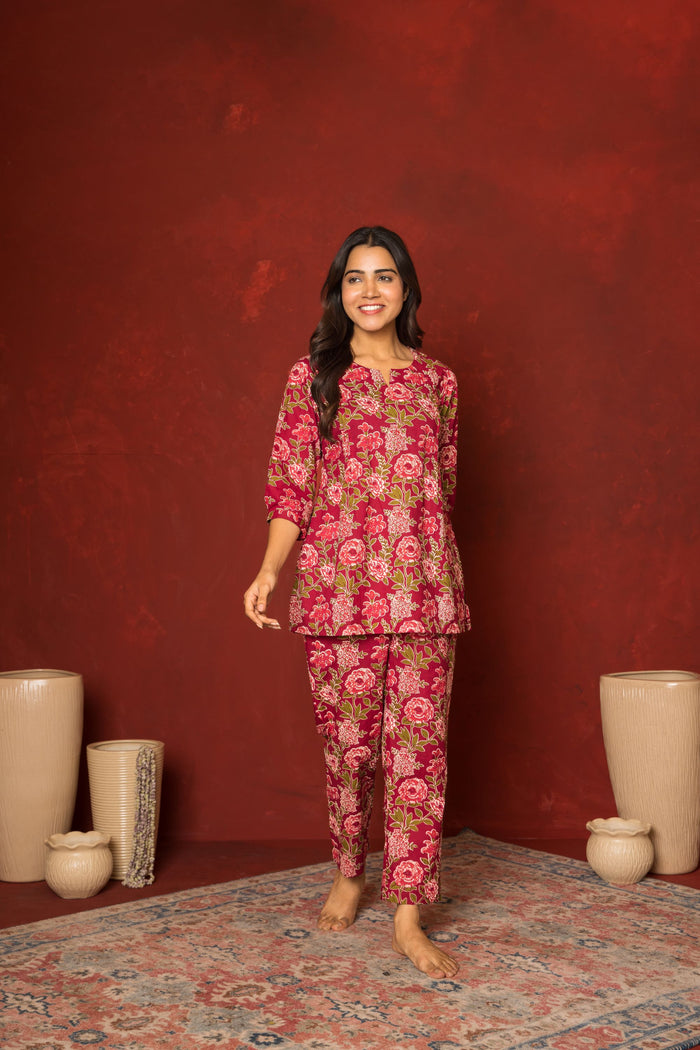 Falsa Cotton Printed Lounge Wear For Women's