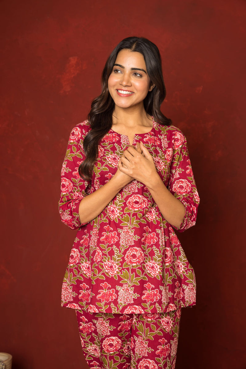Falsa Cotton Printed Lounge Wear For Women's