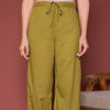 Mehandi Green Cotton Dhoti For Women's