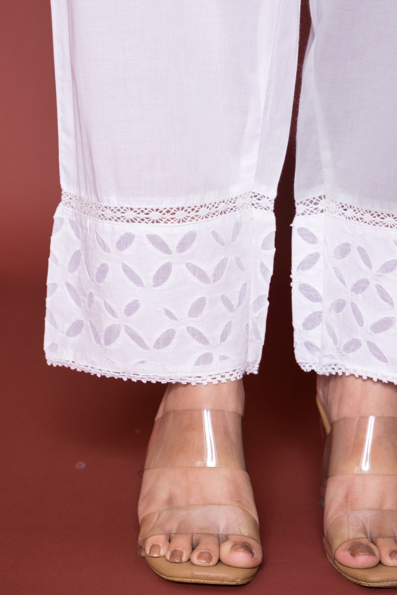 Applique Cotton Pants For Women's