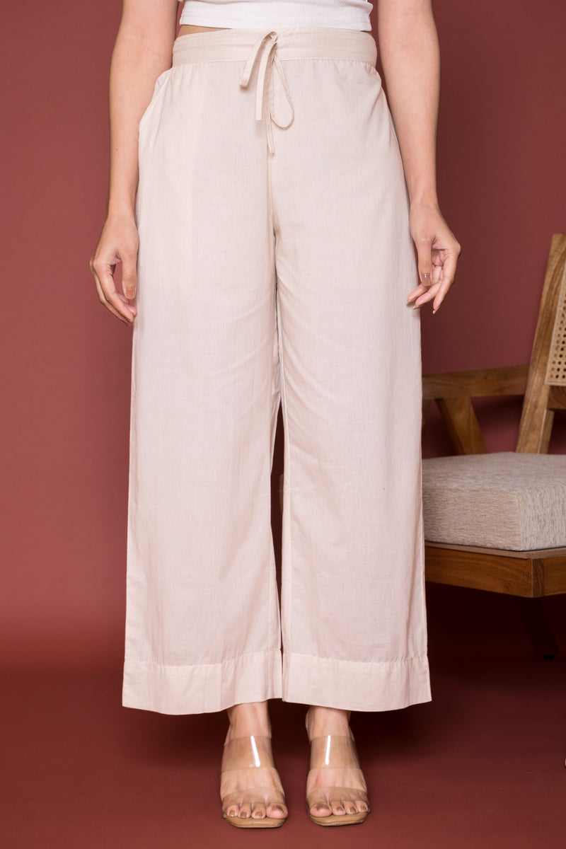 Skin Cotton Palazzo For Women's