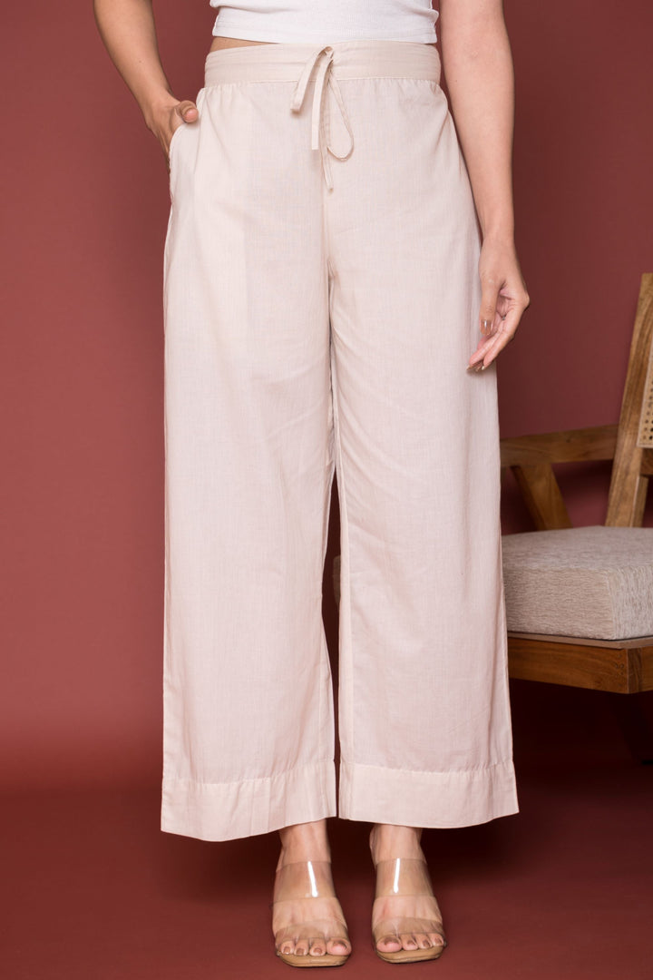 Skin Cotton Palazzo For Women's