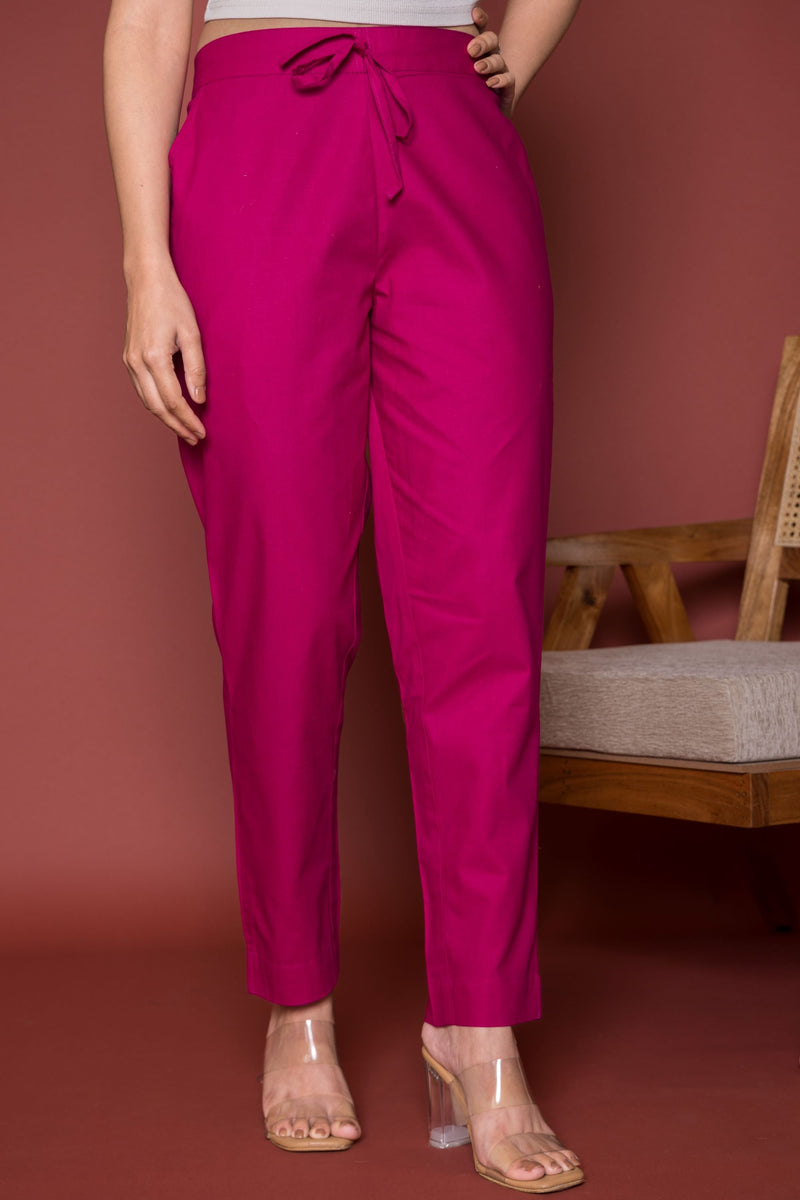 Falsa Cotton Pant For Women's