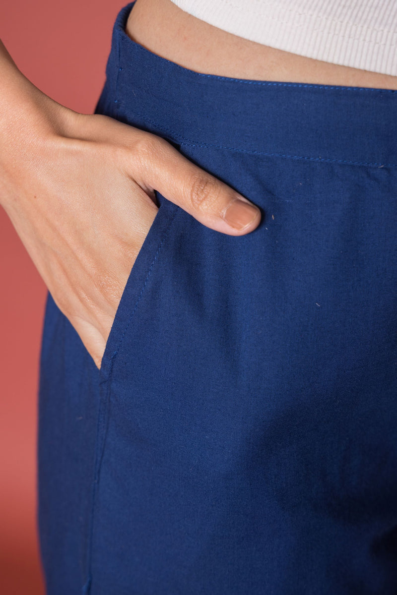 Indigo Cotton Dhoti For Women's