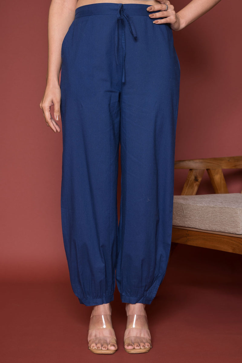 Indigo Cotton Dhoti For Women's