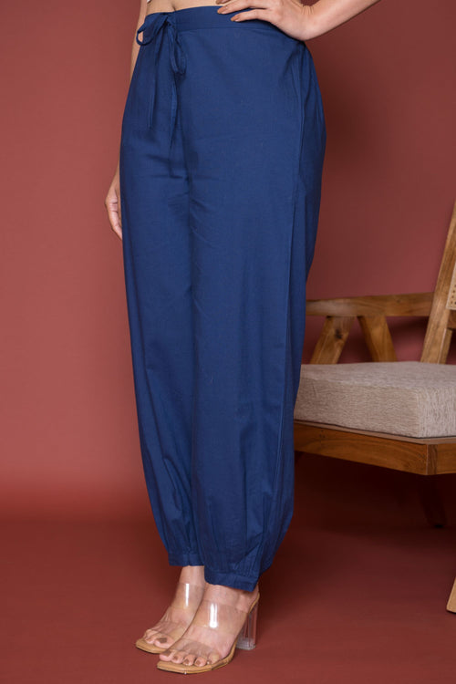 Indigo Cotton Dhoti For Women's