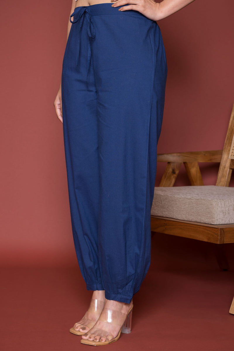 Indigo Cotton Dhoti For Women's