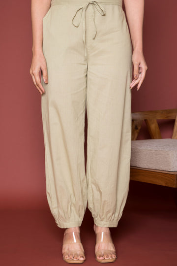 Pista Green Cotton Dhoti For Women's