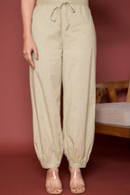 Pista Green Cotton Dhoti For Women's