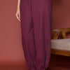 Wine Cotton Dhoti For Women's