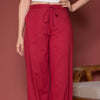 Maroon Cotton Dhoti For Women's