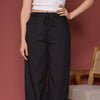 Black Cotton Flax Dhoti