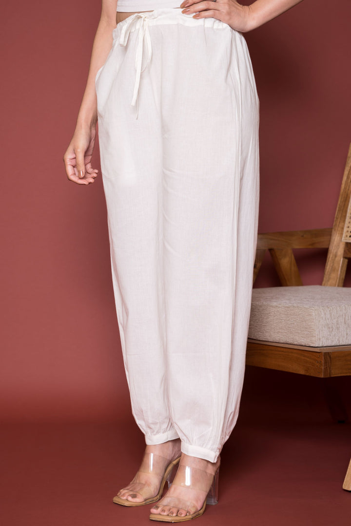 Cotton Dhoti-White